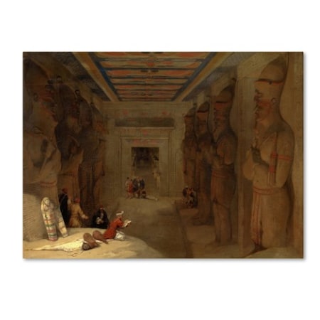 David Roberts 'Great Temple At Abu Simbel Egypt' Canvas Art,18x24